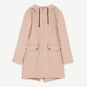 Zara Basic Water Repellent Parka Raincoat